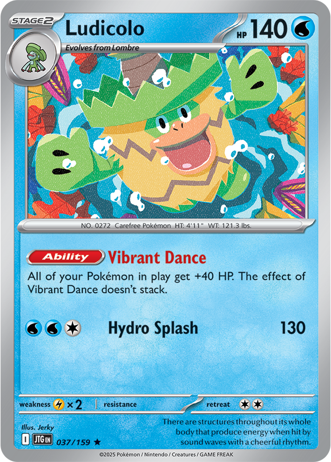Ludiculo Pokémon card.