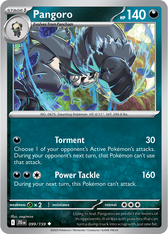 Pangoro Pokémon card.