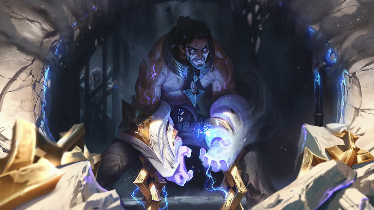 Picture showing Sylas in League of Legends.