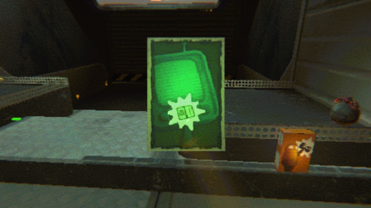 Holding up the Map Player Count Upgrade inside the truck with the Range Upgrade and Grenade in the background