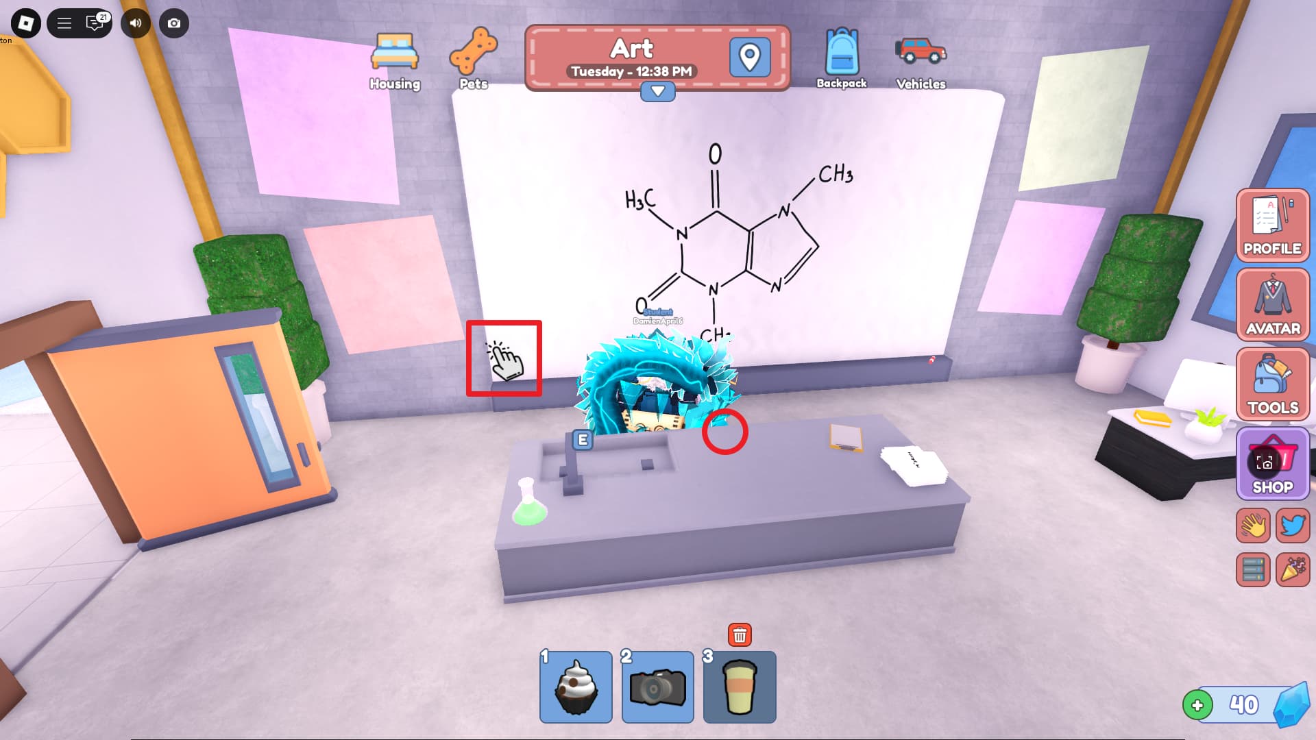 Bayside High School The Hunt: Mega Edition Mega Token science classroom blaclight torch task