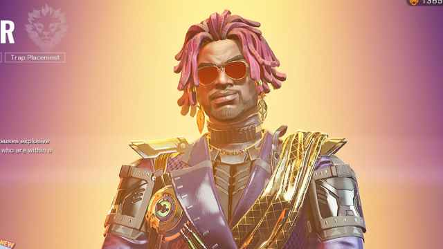 Broker, a Lancer with pink hair and golden clothes in FragPunk.