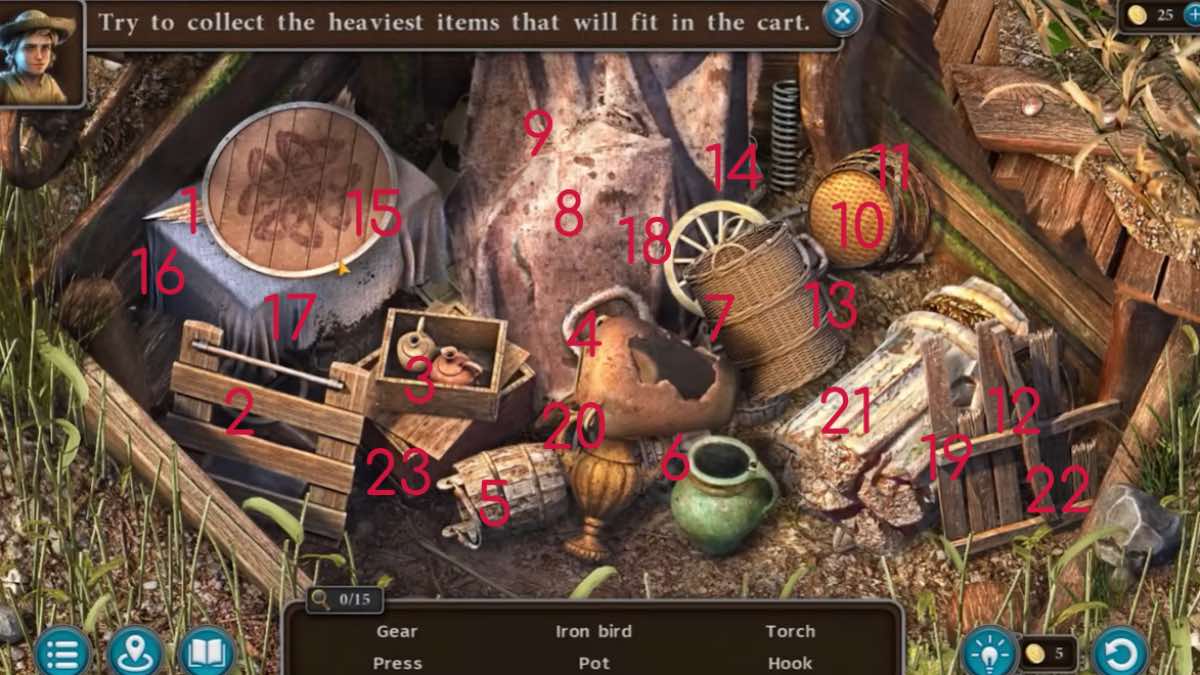collect the stash numbered order