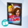 Cop and Mr. Llama in The Sims 4