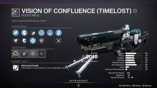 Vision of Confluence (Timelost) in Destiny 2