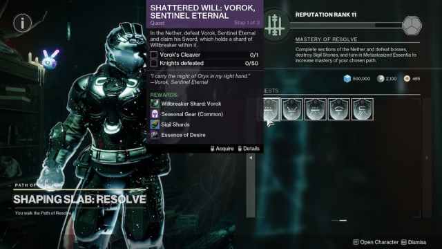 Willbreaker quests in Destiny 2
