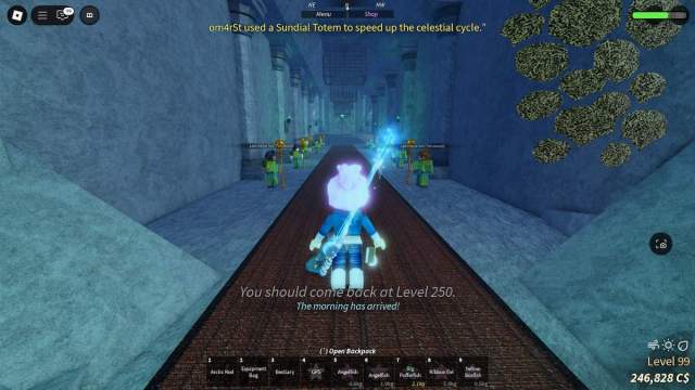 Entering the Crypt in Fisch.