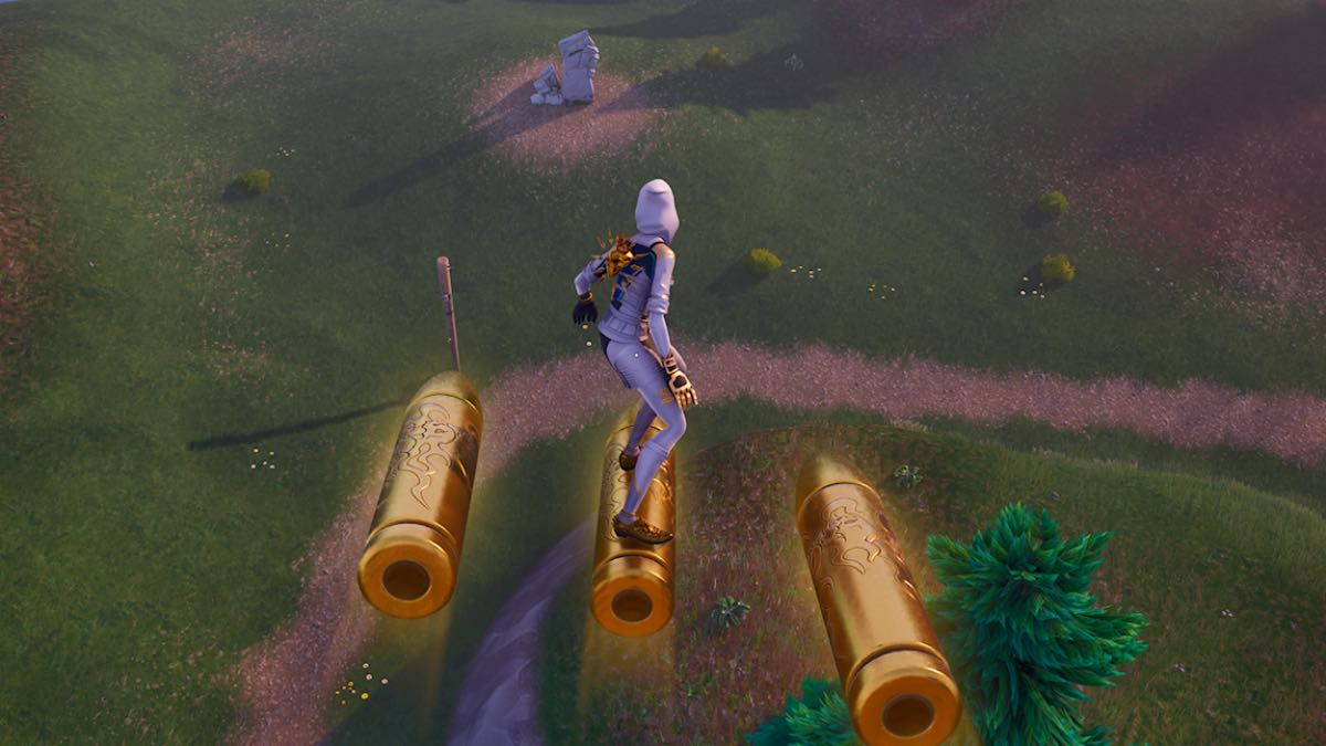 gliding towards a secret quest location