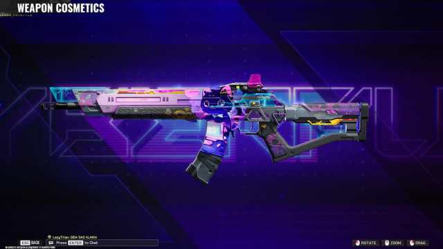 Fever skin with a cat sticker in FragPunk
