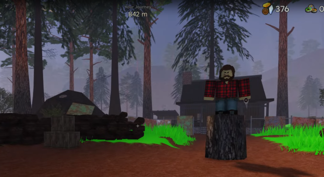 lumberjack boss, the first one you'll encounter