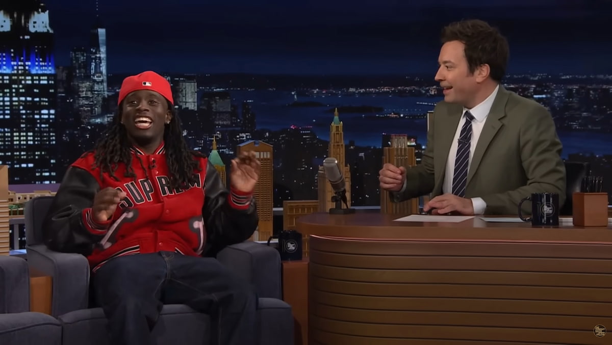 Kai Cenat and Jimmy Fallon on The Tonight Show