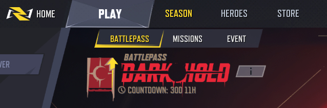 The battle pass timer in Marvel Rivals.
