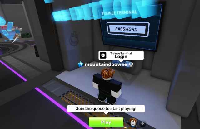 Rivals Roblox login Trainee Terminal