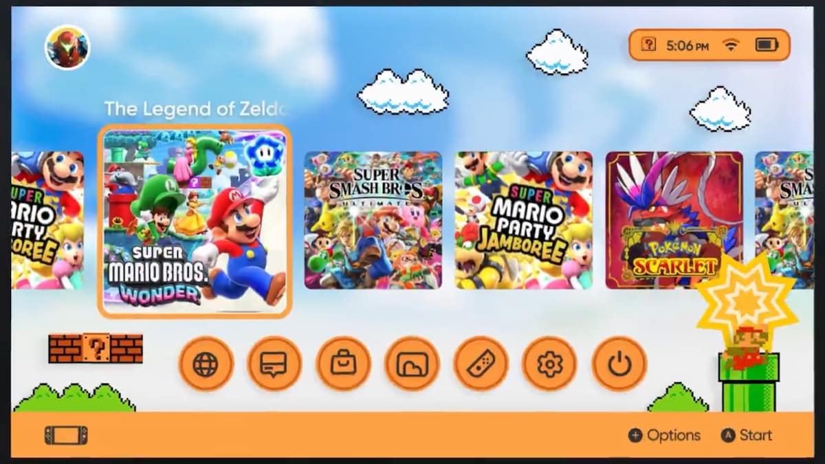 Super Mario theme on Nintendo Switch 2 concept by Noah Bell