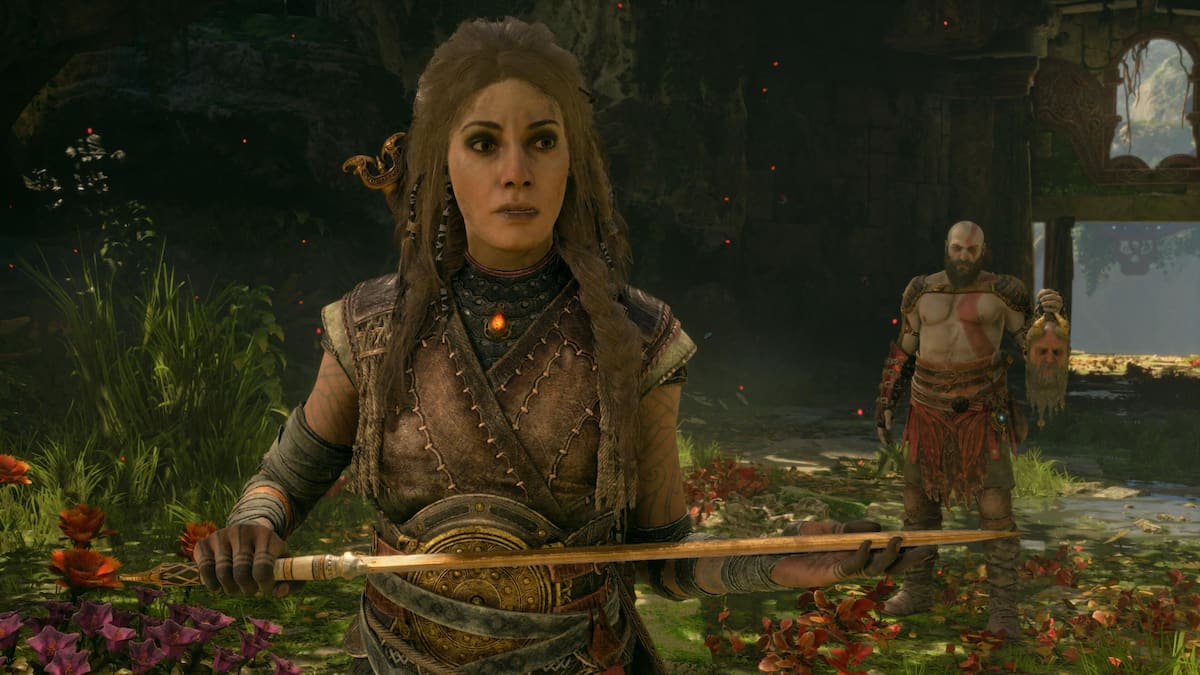 Freya and Kratos in God of War: Ragnarok