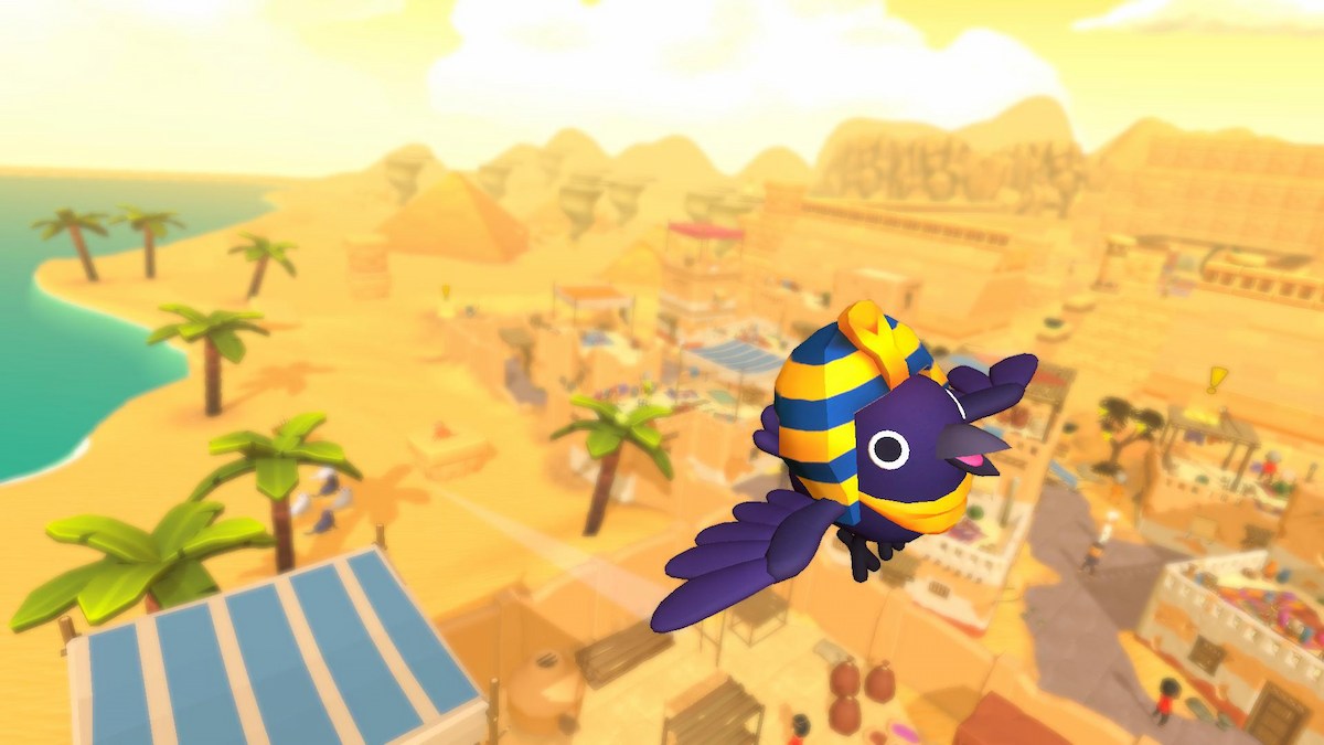 Crow wearing the Pharaoh hat in Just Crow things.