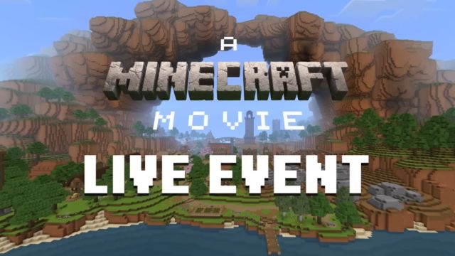 View of the Midport Village in A Minecraft Movie Live Event trailer