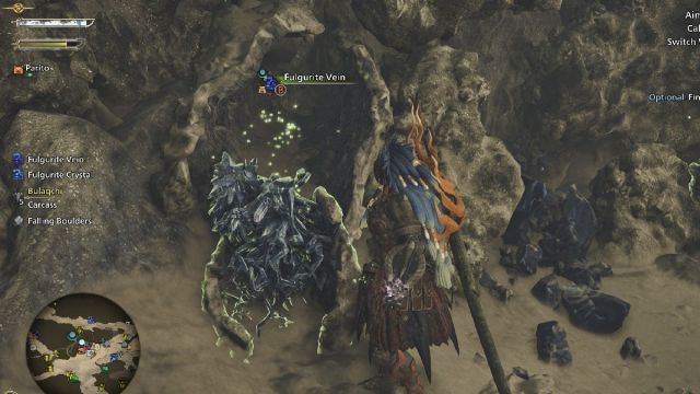 Monster Hunter Wilds thundering fulgurite from fulgurite vein node