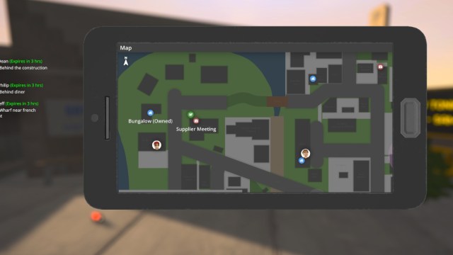 Schedule 1 bungalow location on phone map