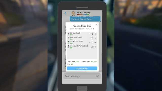 Schedule 1 InstantDeliverySupplier mod mobile screen