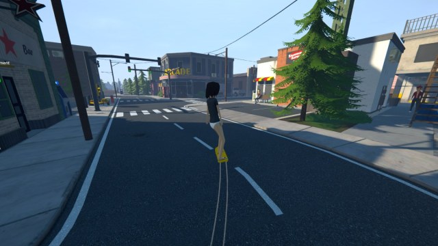 Schedule 1 riding a skateboard turning a corner