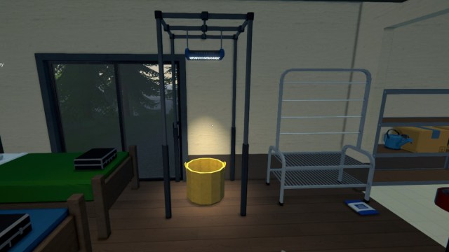 Schedule 1 suspension rack pot and led light setup