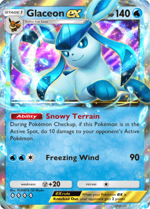 Glaceon ex Pokémon TCG Pocket card.