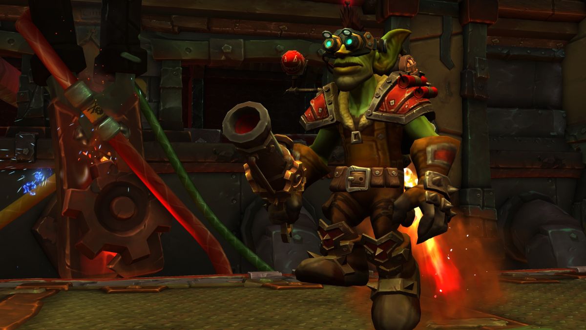 Sprocket goblin character from World of Warcraft in Undermine.