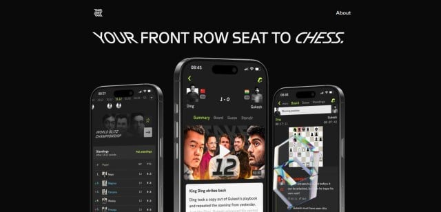 The frontpage of the TakeTakeTake website