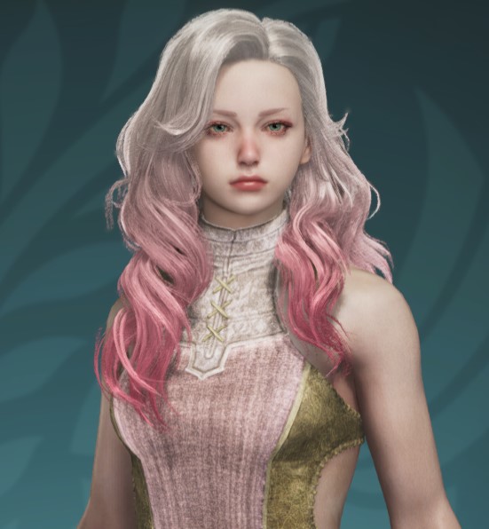 Pink haired asian girl in MH Wilds character creator