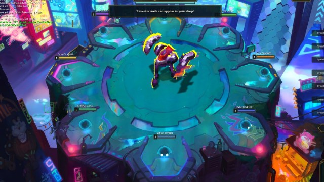 Teamfight Tactics set 14 hacked encounter with super minion for two-star shop