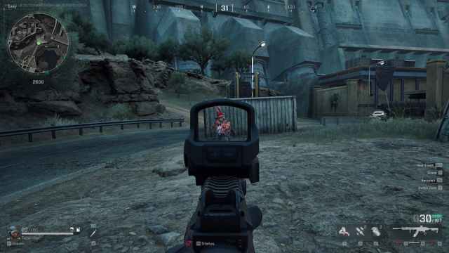 Fool's Rocketeer aiming at a player in Delta Force