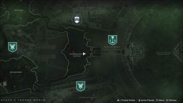 Savathun's Throne World map in Destiny 2