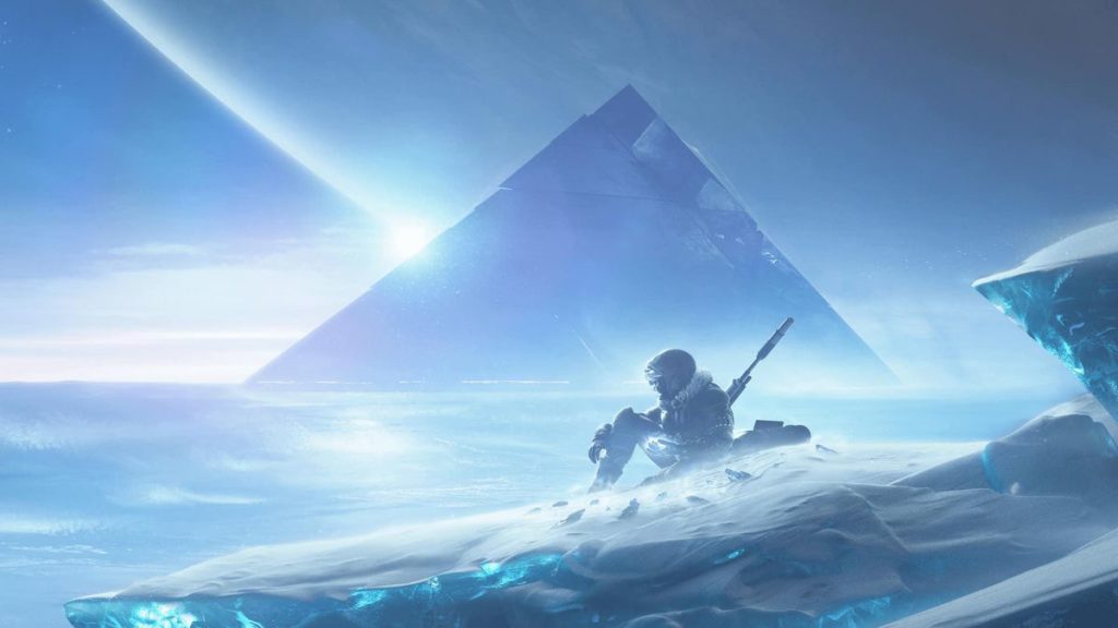 An image of the Exo Stranger on Europa, the moon featured in Destiny 2: Beyond Light.