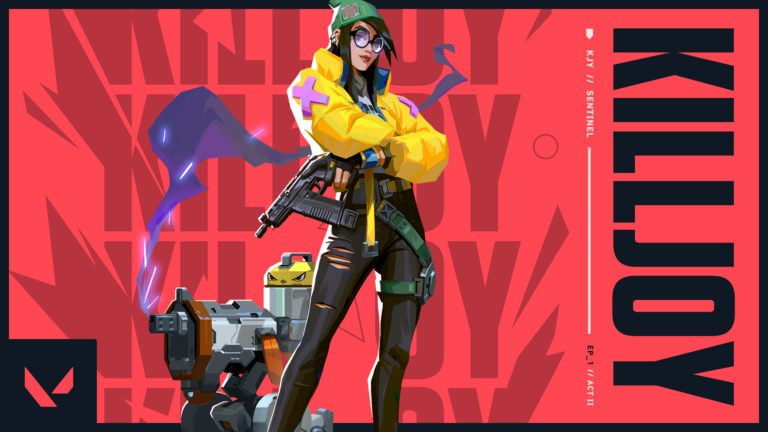 Promotional artwork for VALORANT agent Killjoy.
