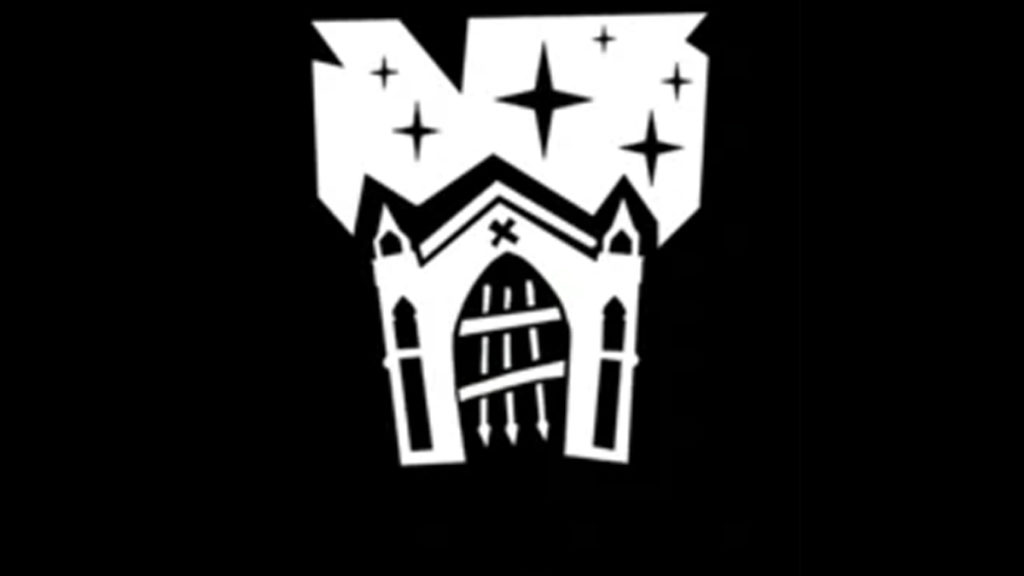 Fortnite's Dungeons Champions black and white banner.