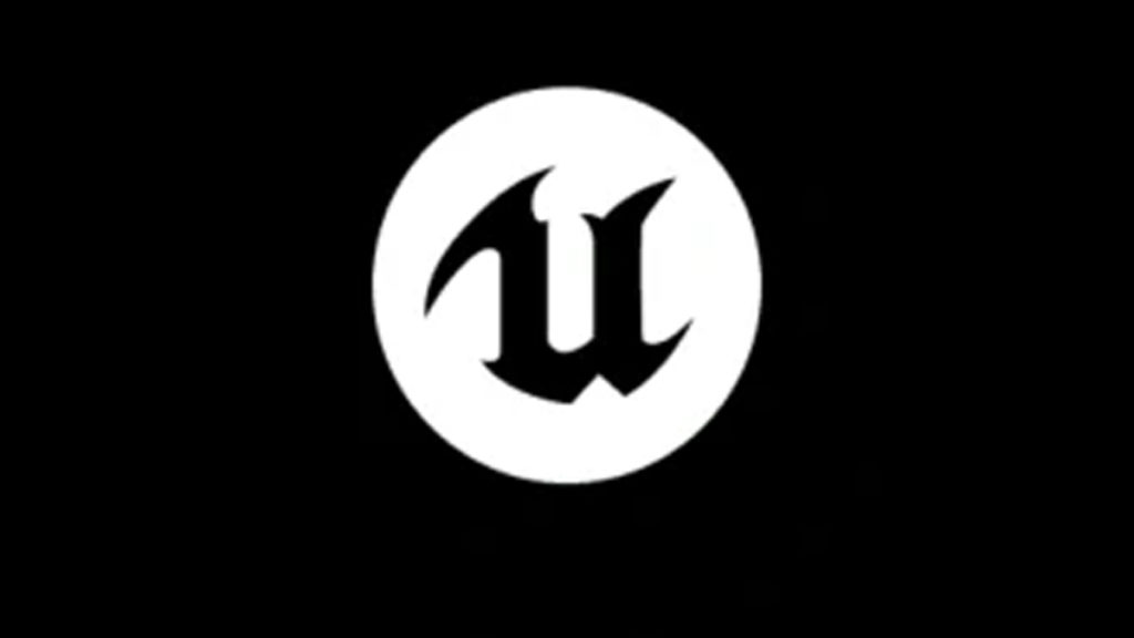 Fortnite's Unreal Engine black and white banner.