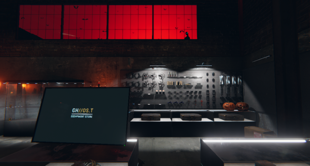The GH//OS.T equipment store in Phasmophobia
