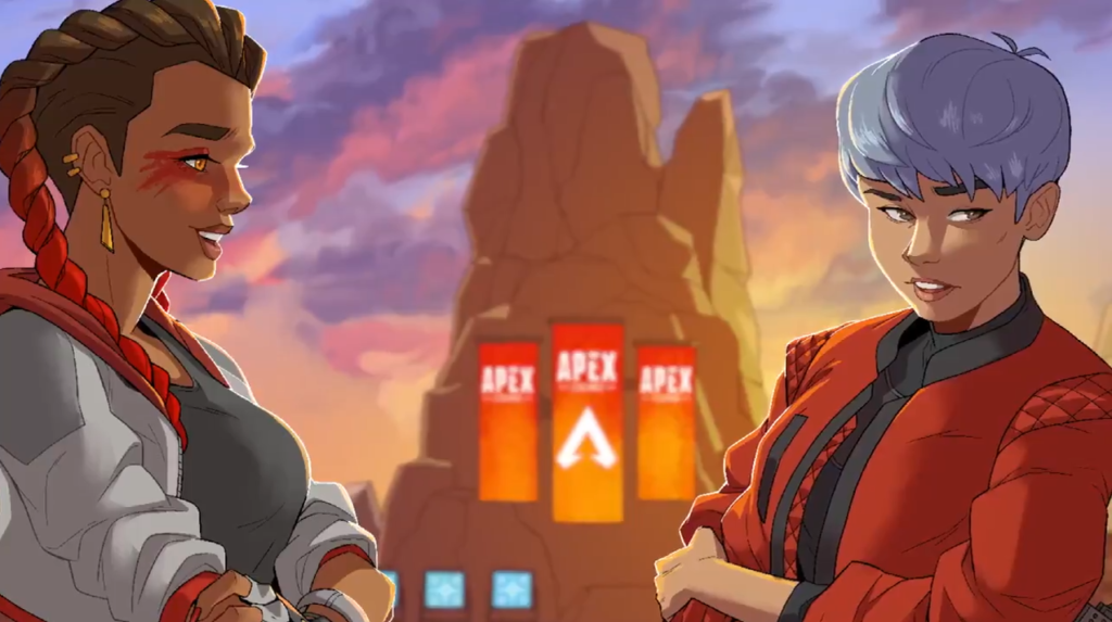 Art of Loba and Valkyrie Relationship Apex Legends