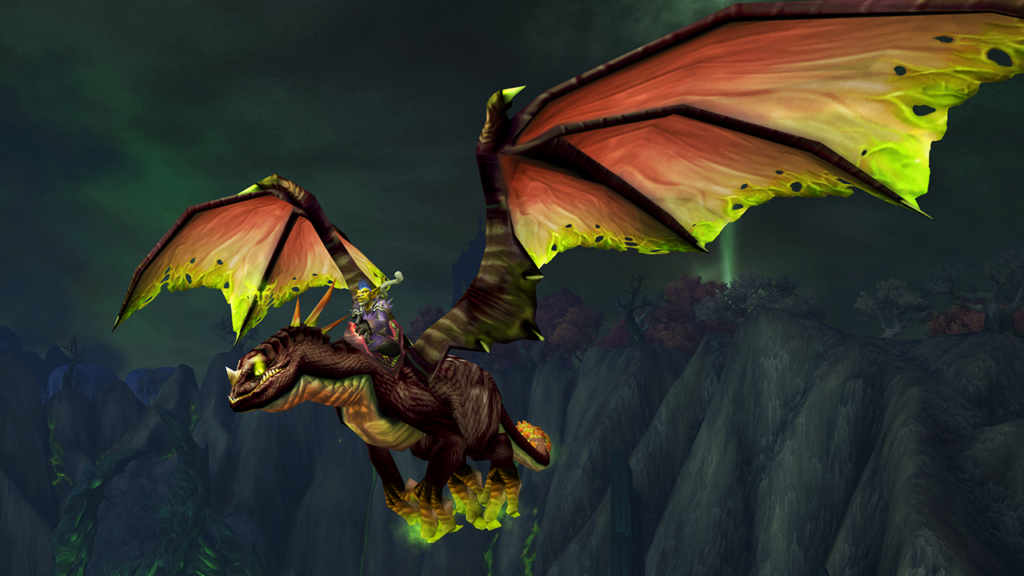 Goblin riding the Feldrake mount.