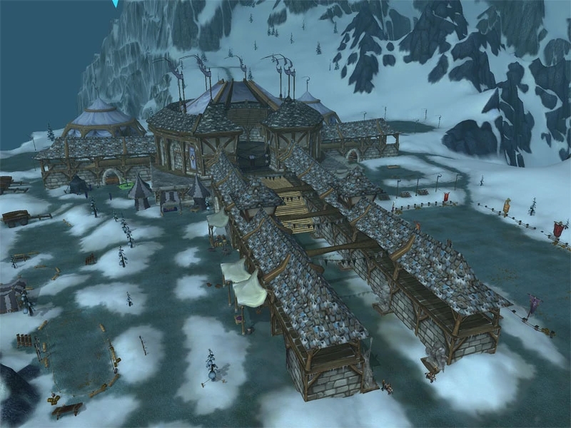 Image of the Argent Tournament grounds in WoW Wrath of the Lich King Classic.