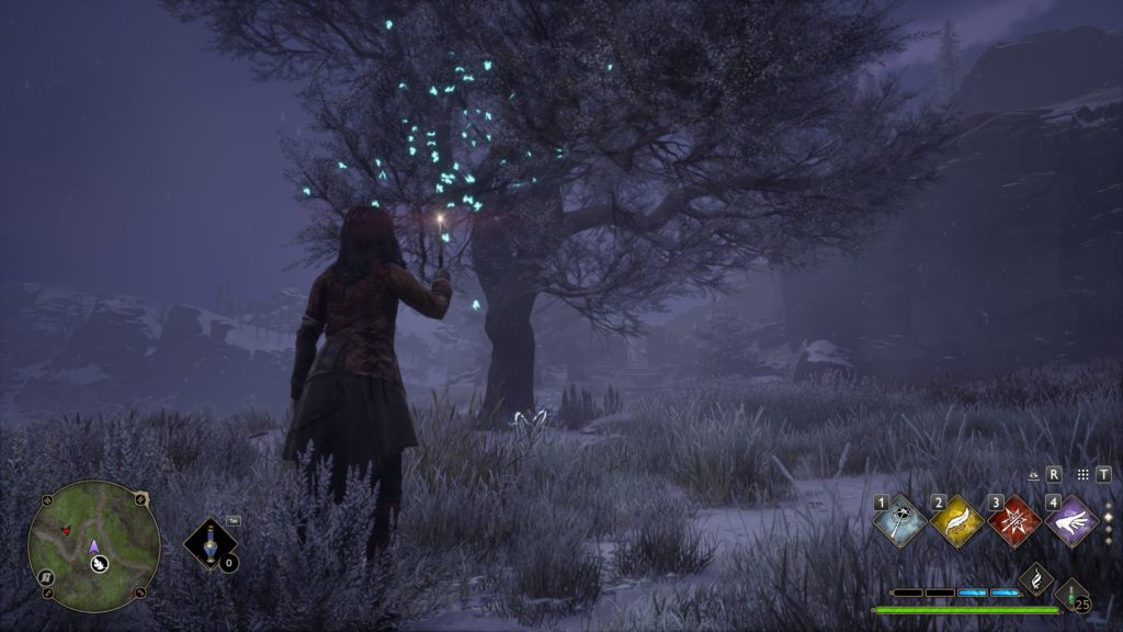 A screenshot of a tree during the moonstone pillar Merlin Trial.